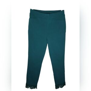Chico's Teal Lace Hem Pants